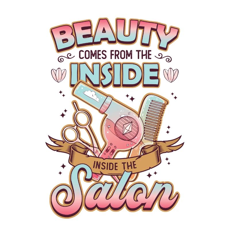 La beauté vient de l’intérieur du salon de coiffure