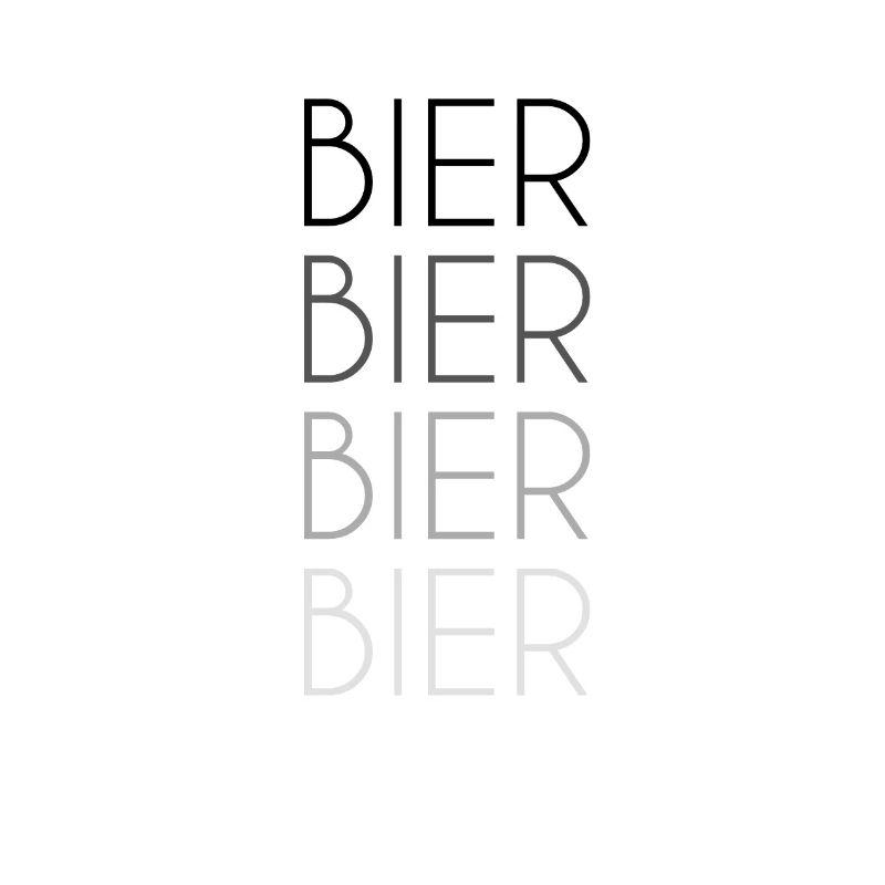 Bier Schriftzug