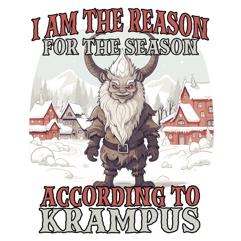 Dämonischer Weihnachtsmann Kramperl Krampus