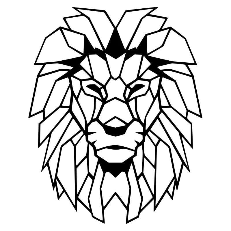 Dessin de polygone de lion