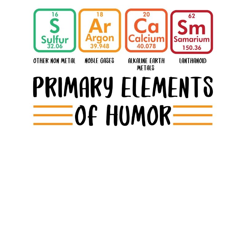 Primäre Elemente des Humors