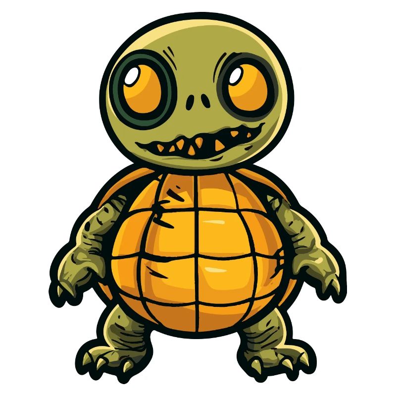 Turtle Halloween Comic Funny
