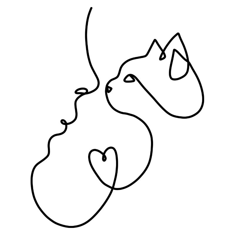 Frau Katze dunkel