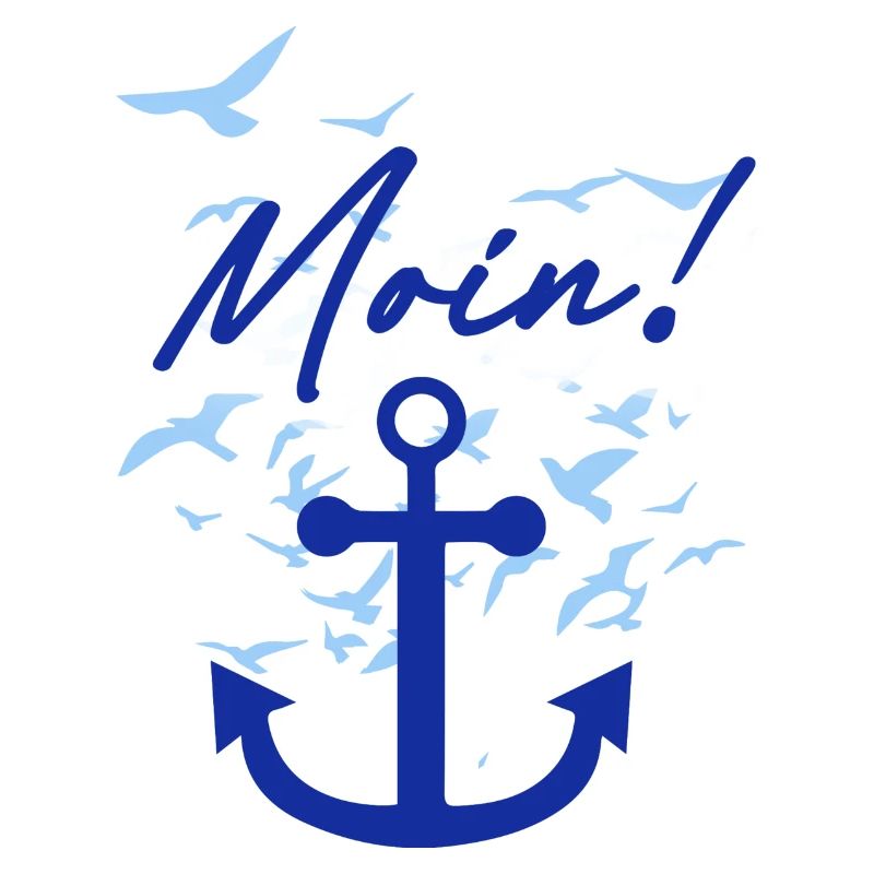 moin,möwen,anker,vogelschwarm