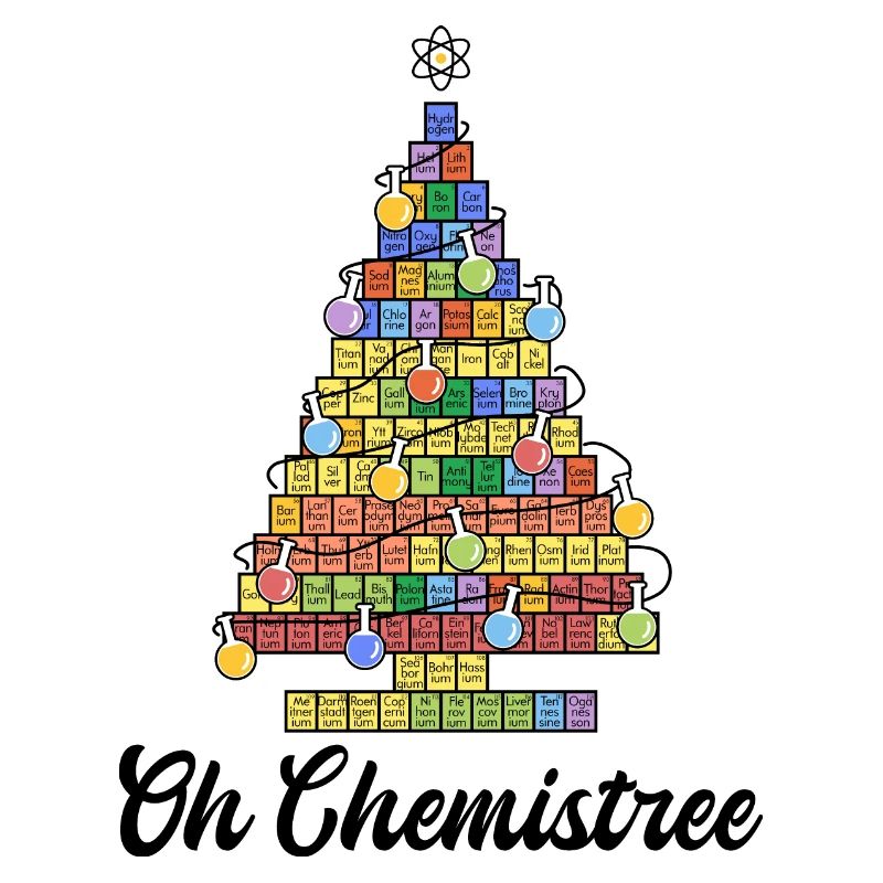 Oh Chemistree - bunter Christbaum der Elemente