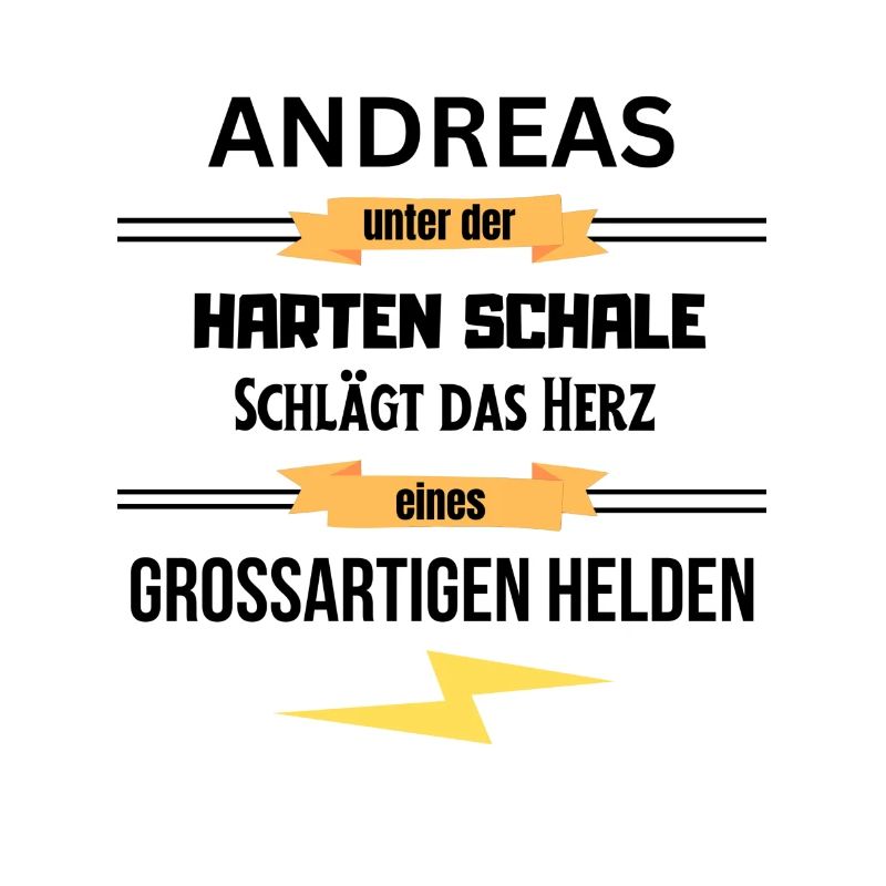 Andreas harte Schale eines Großartigen Helden