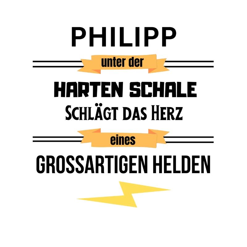 Philipp harte Schale eines Großartigen Helden
