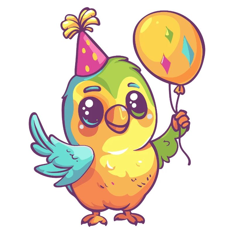 Perroquet anniversaire bébé