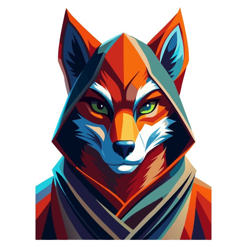 Fuchs gekleidet