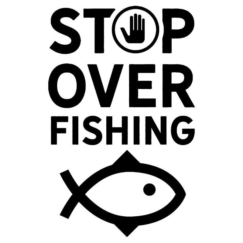 Stops overfishing sea ocean pollution