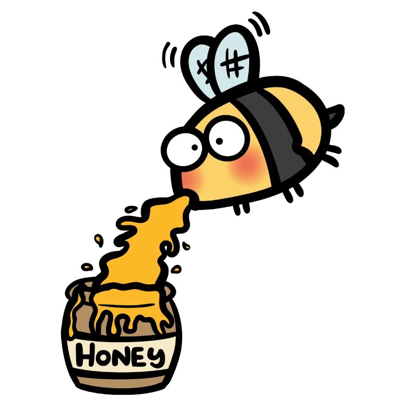 Kotzende Honigbiene