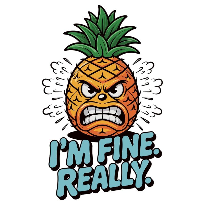 Sarkasmus mit Ananas - Ich bin okay. Echt jetzt!