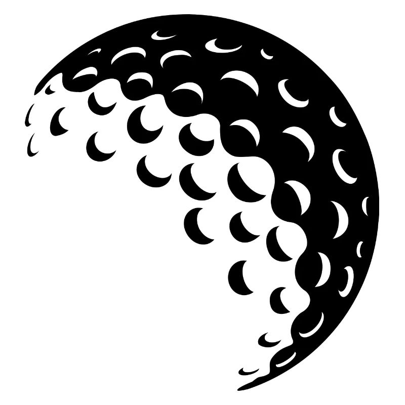 Golfball schwarz