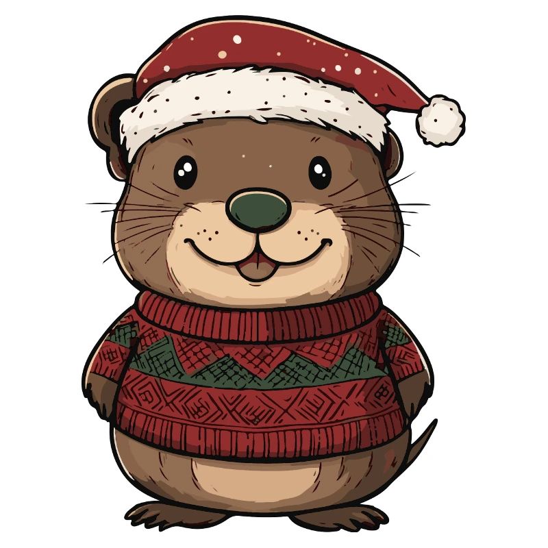 Bande dessinée de Noël castor