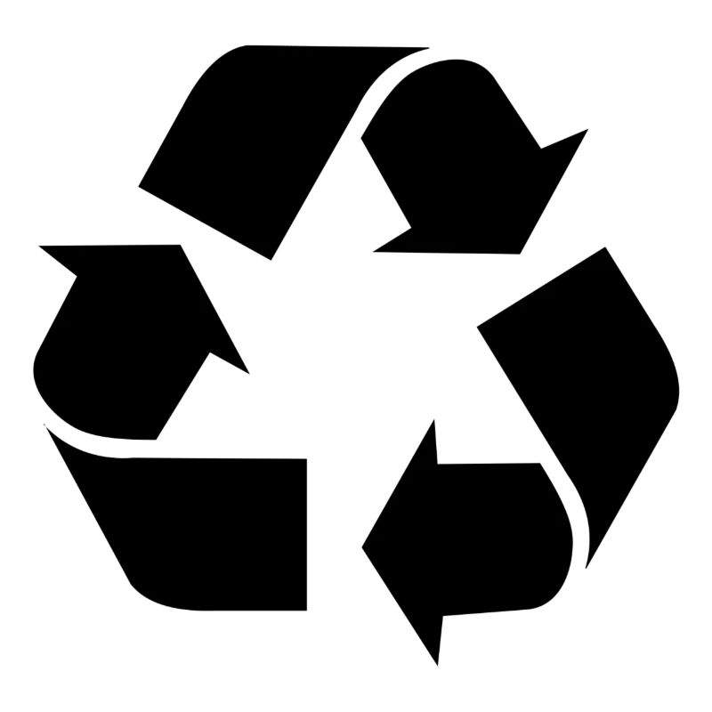 Recycling-Logo Schwarz