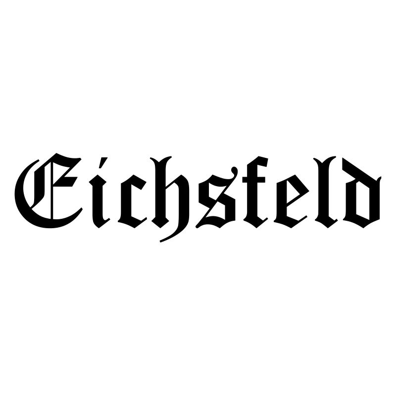 Eichsfeld Altdeutsche Schrift Schwarz