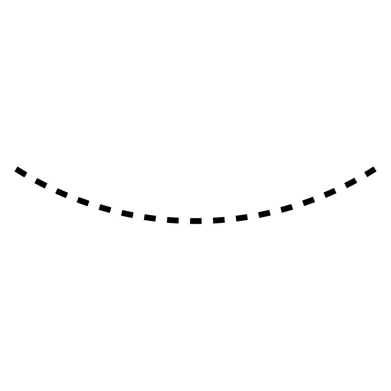 Dashed Curved Line