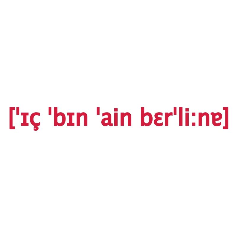 ich bin ein Berliner Lautschrift