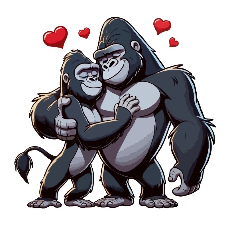Gorilla-Paar