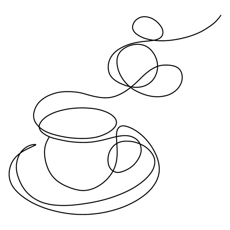 Kaffee lineart