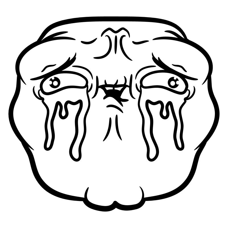 Weeping sad face tears unhappy