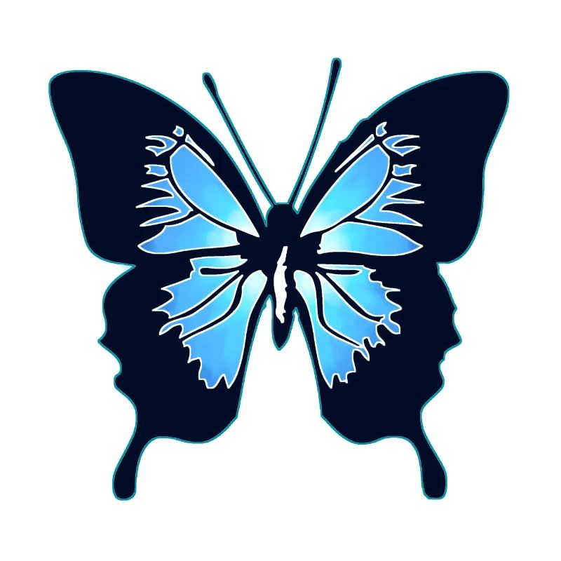 Papillon bleu