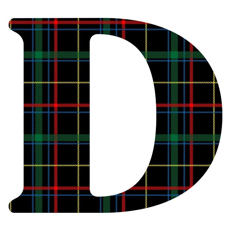 Schottisches Tartan-Monogramm