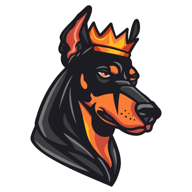Couronne de chien Doberman