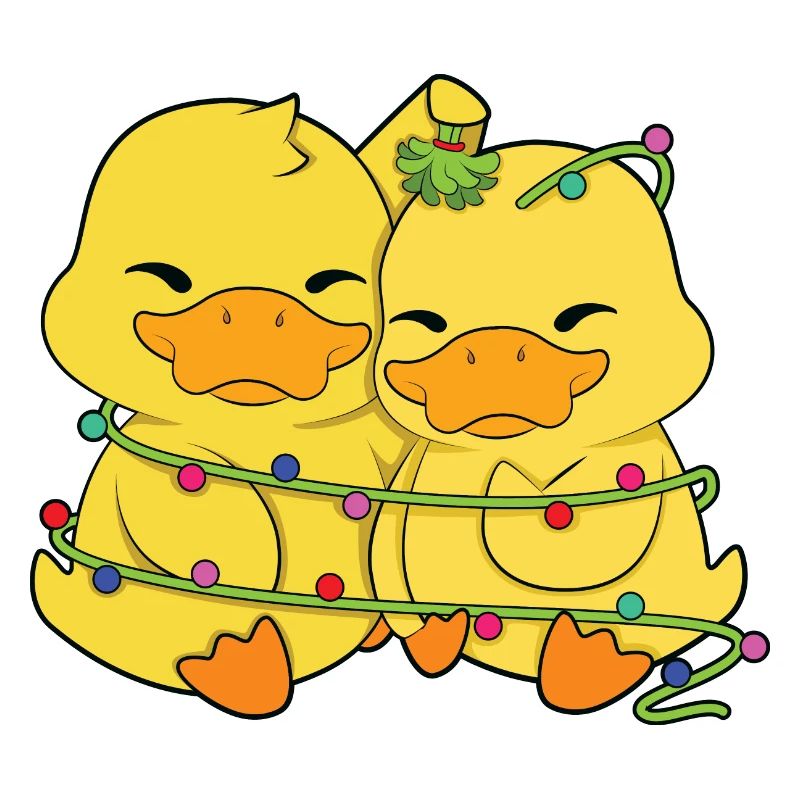 Enten Weihnachtsbeleuchtung
