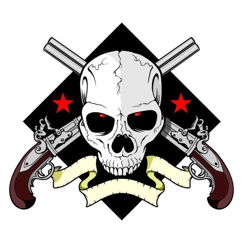 Skull mit Waffen