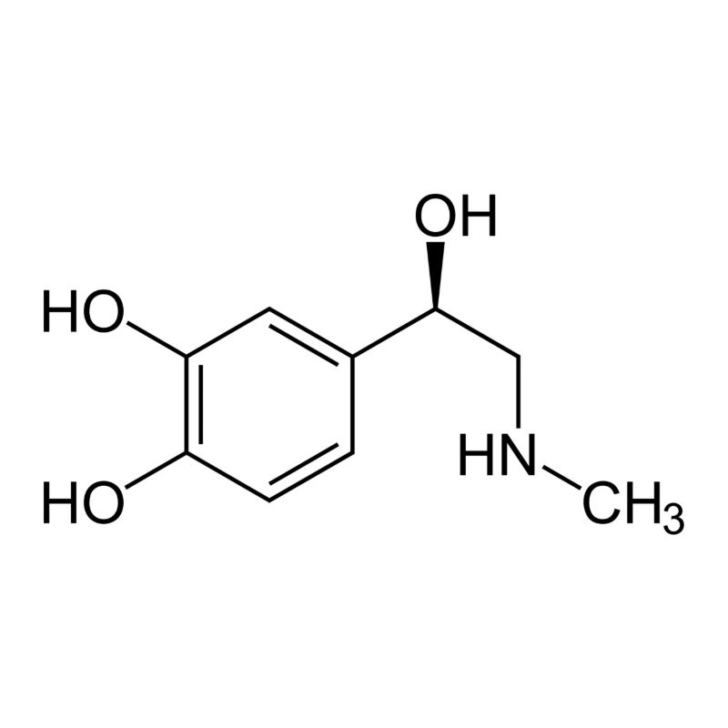 Formule structurale d'adrénaline