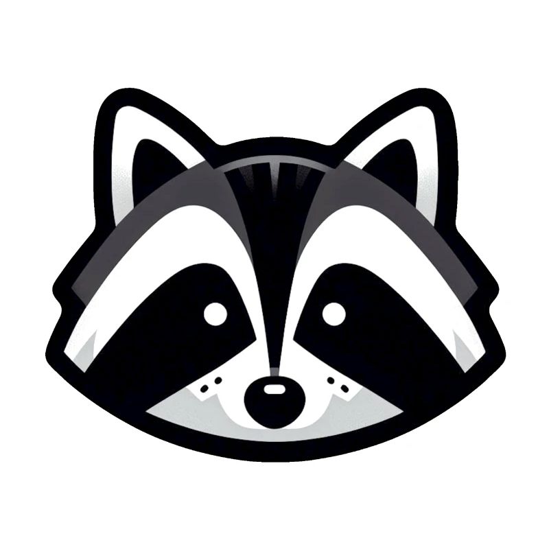 Einfaches Waschbär-Design