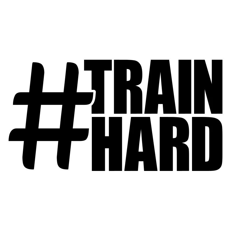 hashtag cool conception texte hantel train entraîn