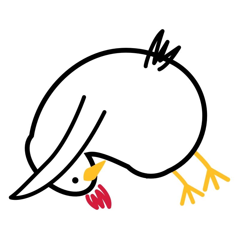 Yoga-Huhn "Hund"