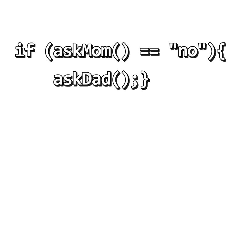 Wenn IF Mutter Vater Quellcode Programmierer Nerd