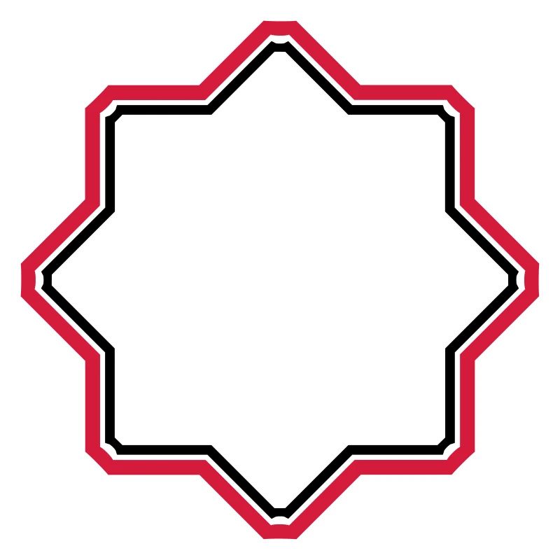red star border frame text field write n