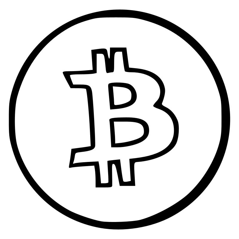 Bitcoin Krypto Währung virtuellen Lebens Vector 6