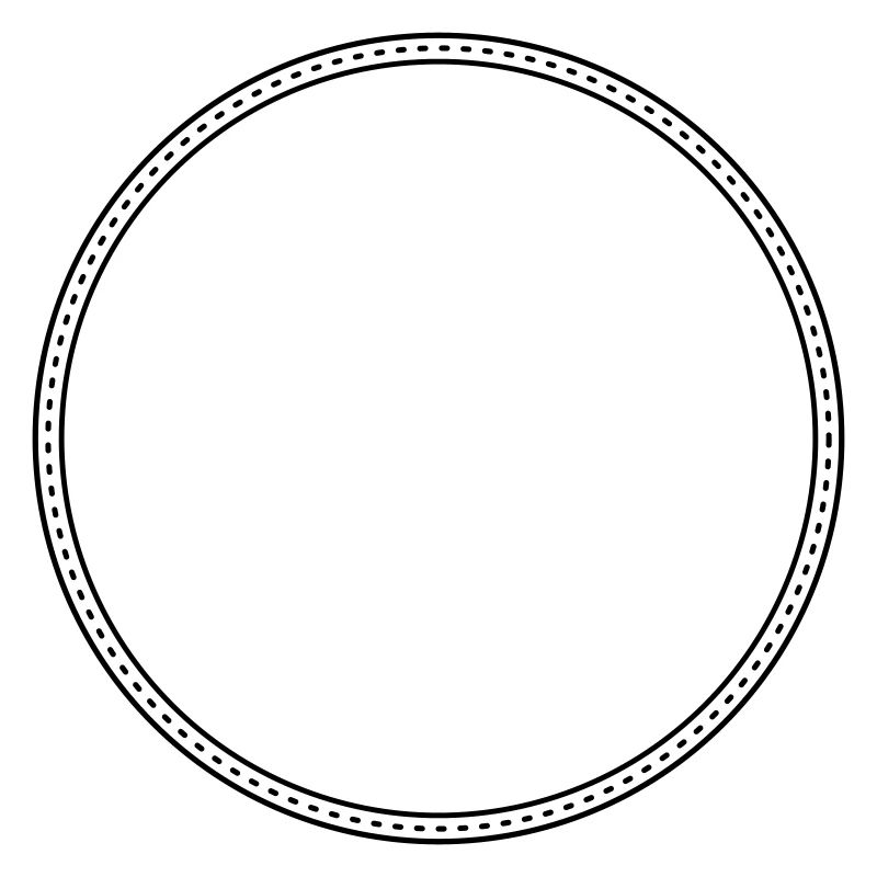 Points Circle Frame Decor