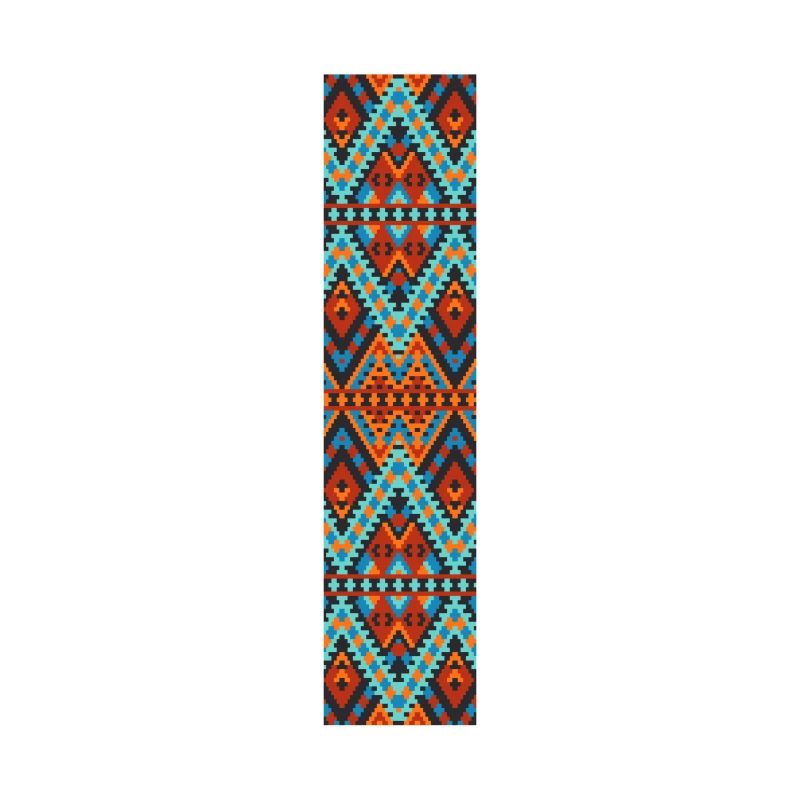 Buchstabe I- Boho-Design, buntes Monogramm