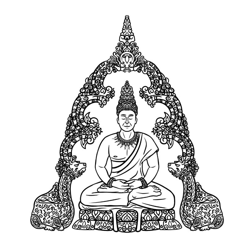 Buddha schwarz