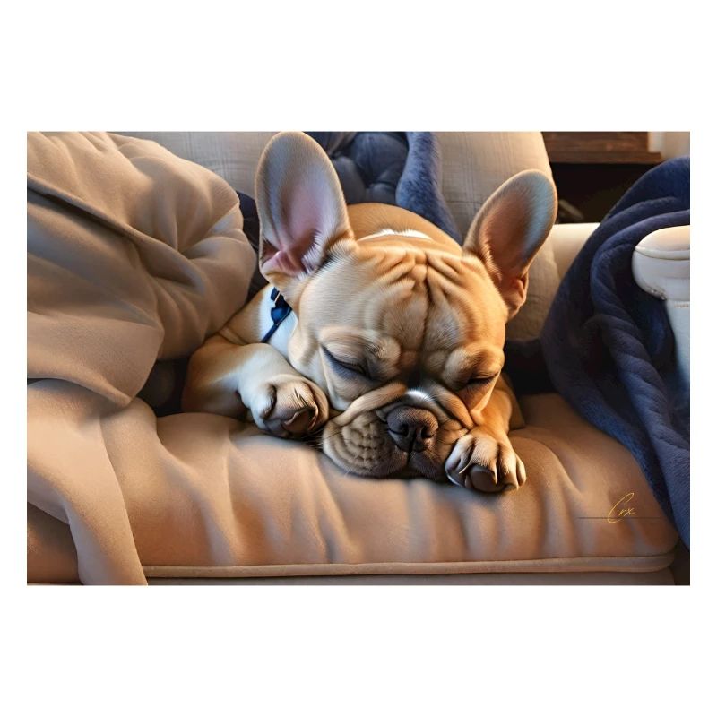 Sleeping frenchie