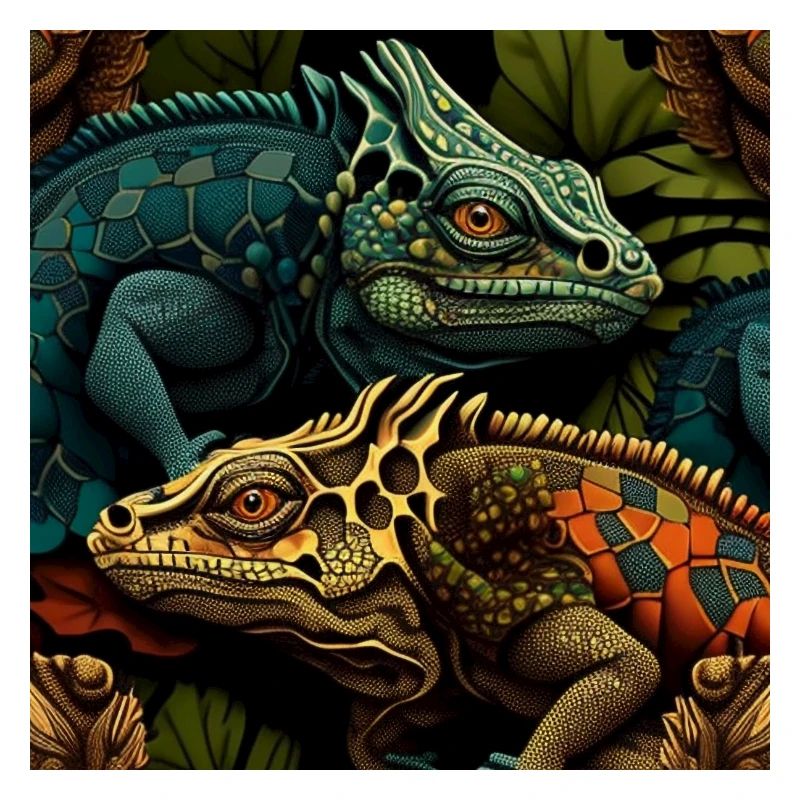 Leguan-Duo