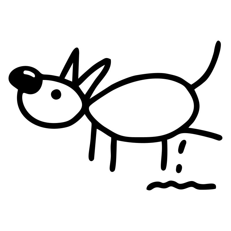 Hund pinkelt
