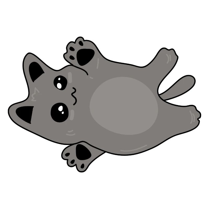 mignon bébé chat gris