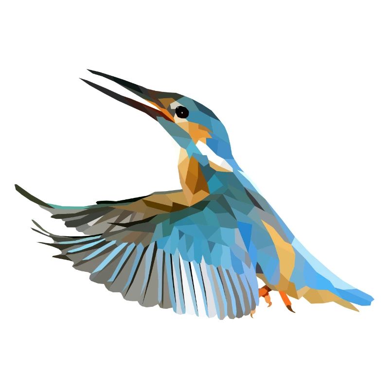 Polyart Eisvogel