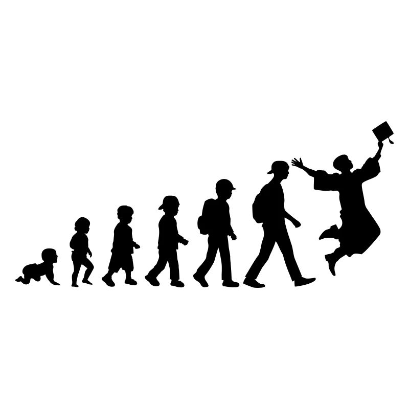 Evolution Schulkind Abiturient