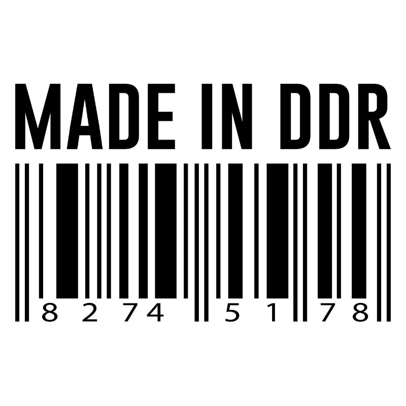 DDR Ossi Ostberlin Geschenk Strichcode