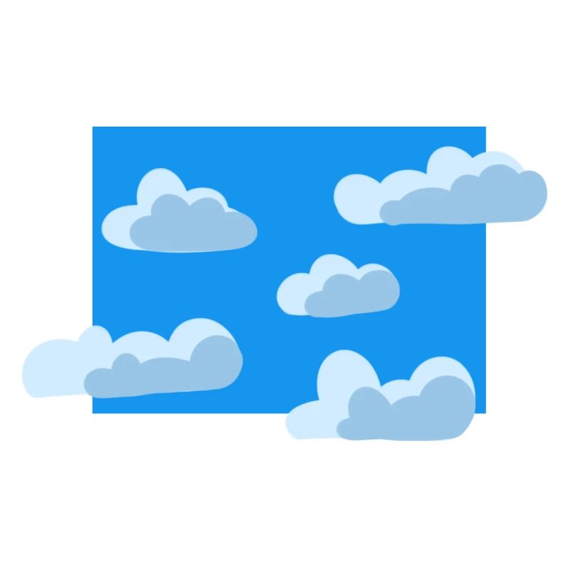 Blauer Wolkenhimmel