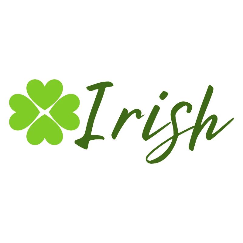 Irisch mit Kleeblatt - St. Patrick Day