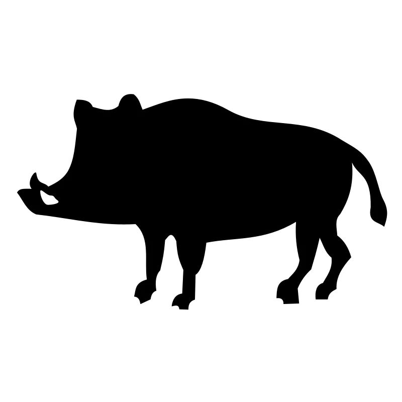 Shadow boar - 1 color vector